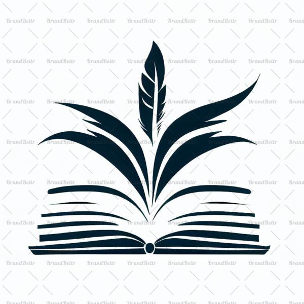 Offenes Buch und Feder